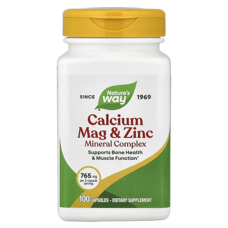 カルシウム マグネシウム＆亜鉛 ミネラルコンプレックス、765mg、100粒