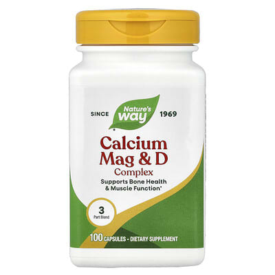 Nature's Way, Calcium Mag & D Complex, 100 Capsules
