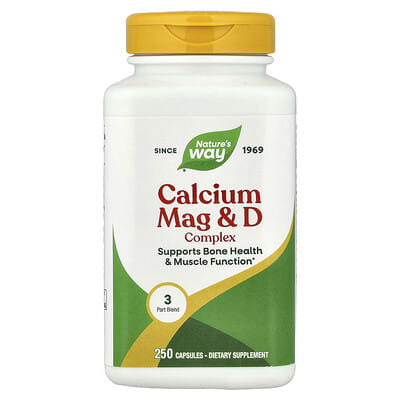 Nature's Way, Calcium, Magnesium & D Complex, 250 Capsules