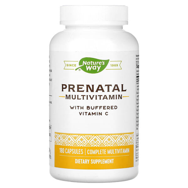 Nature's Way, 妊娠中の女性用緩衝ビタミンC入りマルチビタミン、180粒