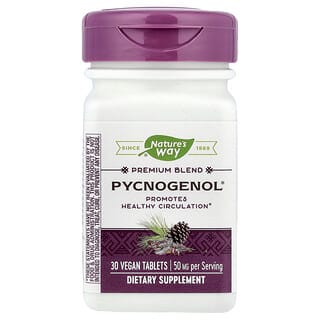 Nature's Way, Pycnogenol®, 50 mg, 30 Vegan Tablets