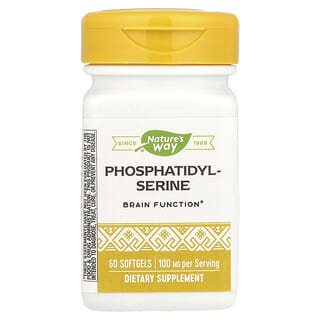 Nature's Way, Phosphatidylserine, 100 mg, 60 Softgels