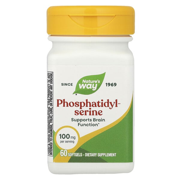 Nature's Way, 포스파티딜세린, 100mg, 소프트젤 60정