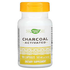 Nature's Way, Charcoal Activated, 280 mg, 100 Capsules