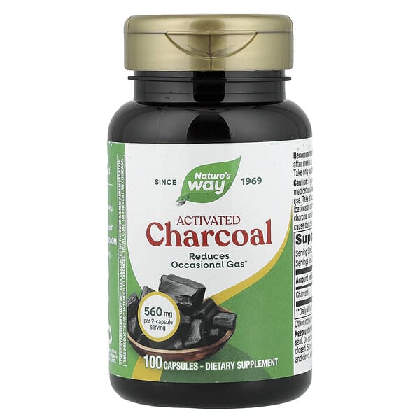Nature's Way（ネイチャーズウェイ）, 活性炭、100粒（1粒あたり280mg）