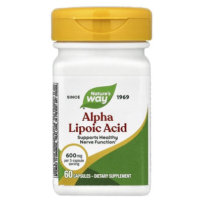 Nature's Way, Alpha-lipoic Acid, 60 Capsules (200 mg per Capsule)