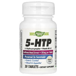Nature's Way, 5-HTP, 100 mg, 30 comprimidos (50 mg por comprimido)