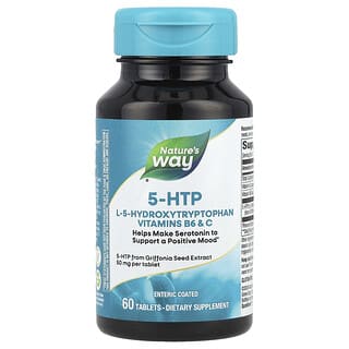 Nature's Way‏, 5-HTP‏, 100 מ"ג, 60 טבליות (50 מ"ג לטבליה)