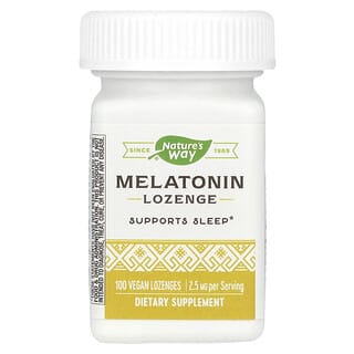 Nature's Way, Melatonin Lozenge, 2.5 mg, 100 Vegan Lozenges