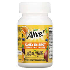 Nature's Way, Alive! Daily Energy, Complete Multivitamin, 60 Tablets