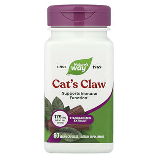 Nature's Way, Cat's Claw, Standardized Extract, 175 mg, 60 Vegan Capsules