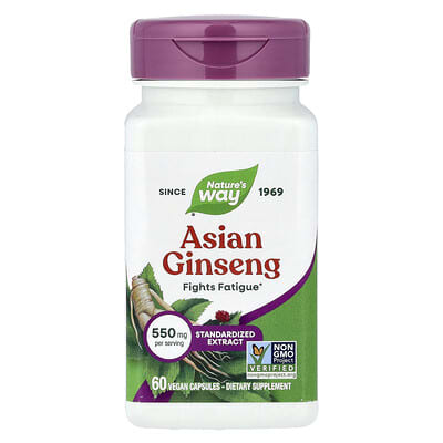 Nature's Way, Ginseng, 550 mcg, 60 Vegetarian Capsules
