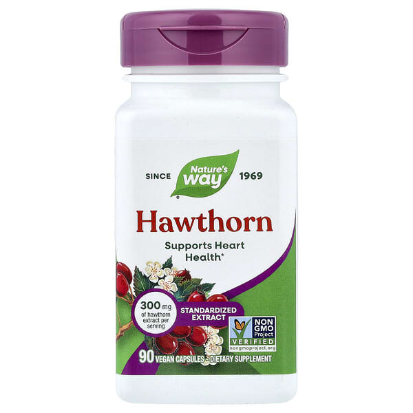 Hawthorn, 300 mg, 90 Vegan Capsules
