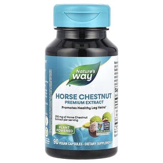 Nature's Way, Horse Chestnut, Premium Extract, 250 mg, 90 Vegan Capsules