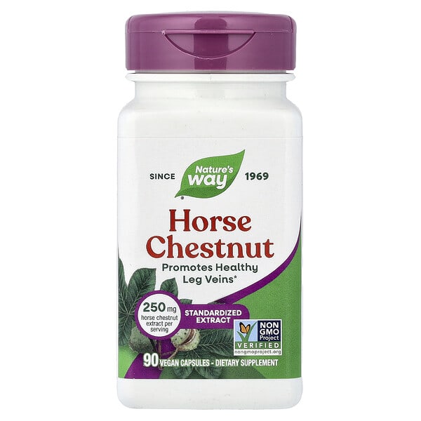 Nature's Way, Horse Chestnut, Standardized Extract, 90 Vegan Capsules