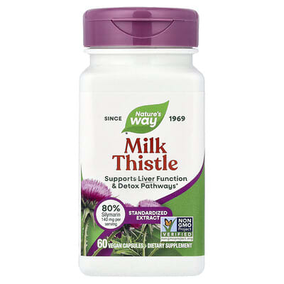Nature's Way, Milk Thistle, 60 Vegetarian Capsules