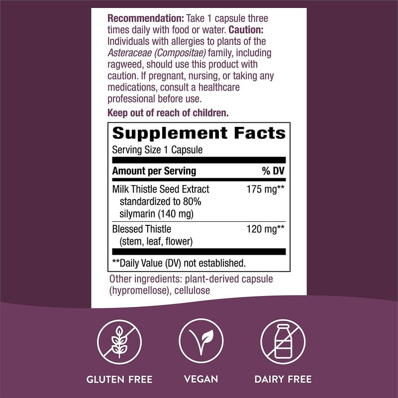 Nature's Way, Premium Blend Milk Thistle, 60 Vegan Capsules