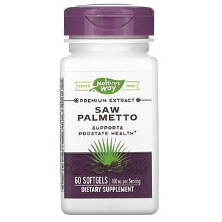 Nature's Way, Saw Palmetto, 160 mg, 60 Cápsulas Softgel
