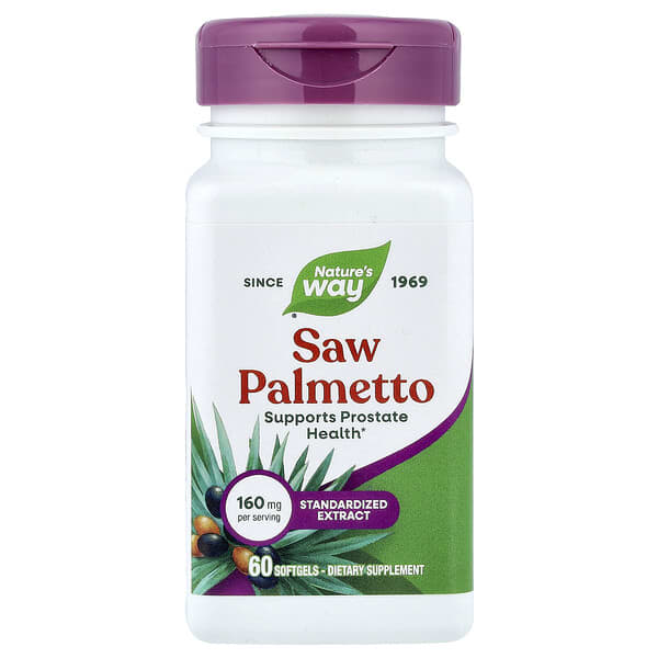 Saw Palmetto, 160 mg, 60 Softgels