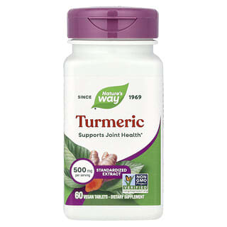 Nature's Way, Turmeric, 500 mg, 60 Vegan Tablets