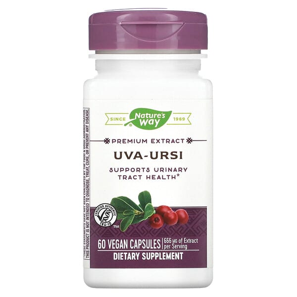 Nature's Way, Uva-Ursi, 333 mg, 60 Vegan Capsules