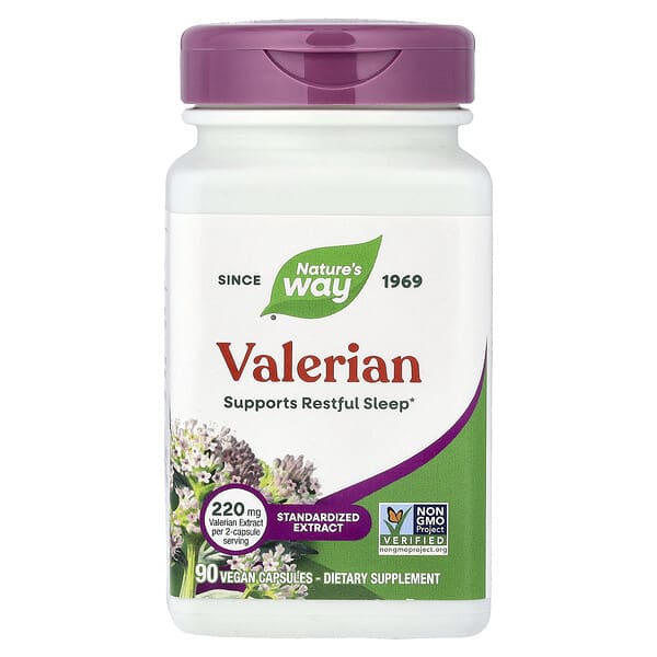 Nature's Way, Premium Extract, Valerian, 90 Vegan Capsules (110 mg per Capsule)