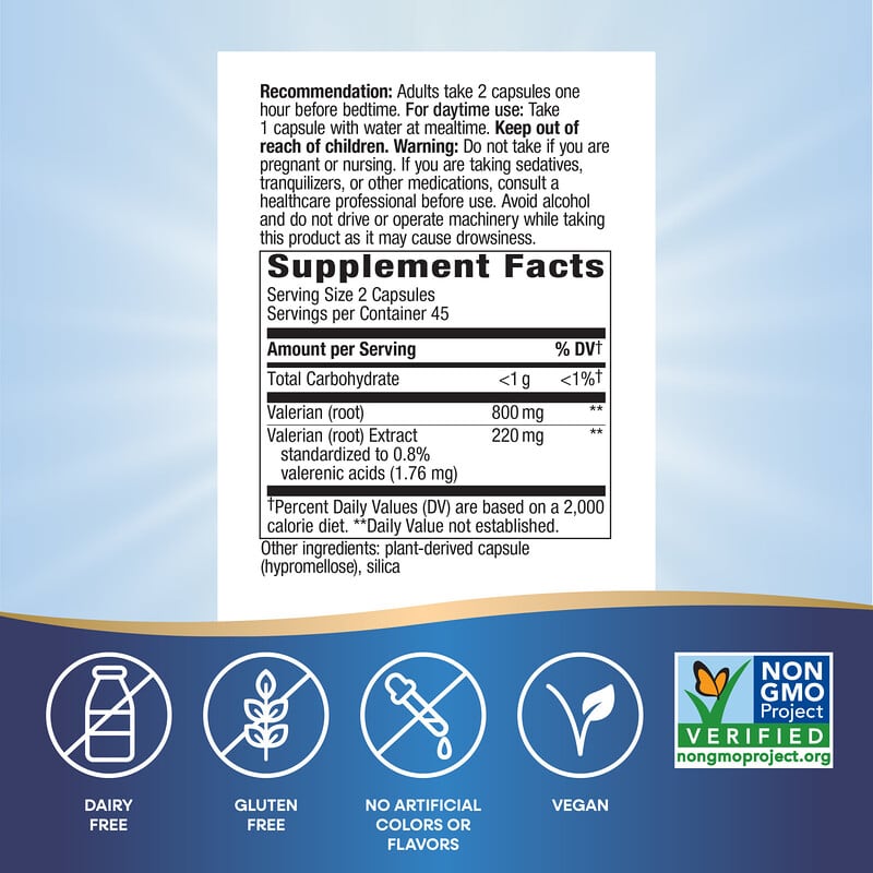 Valerian, 90 Vegan Capsules