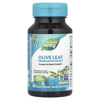 Nature's Way, Olive Leaf, Premium Extract, 250 mg, 60 Vegan Capsules