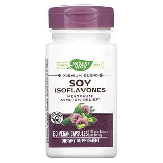 Nature's Way, Mélange premium, Isoflavones de soja, 100 mg, 60 capsules vegan