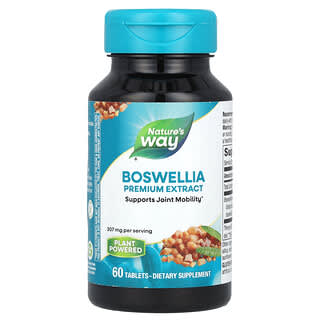 Nature's Way, Boswellia, Extracto prémium, 307 mg, 60 comprimidos