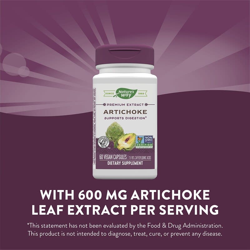 Nature's Way, Artichoke, Premium Extract, 60 Vegan Capsules