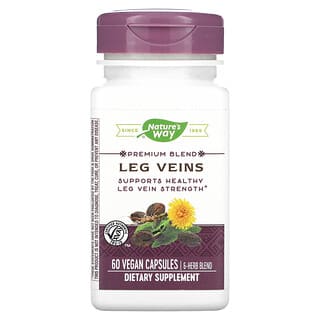 Nature's Way, Mélange premium, Veines des jambes, 60 capsules vegan