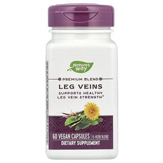 Nature's Way, Mezcla prémium, Venas de las piernas, 60 cápsulas veganas