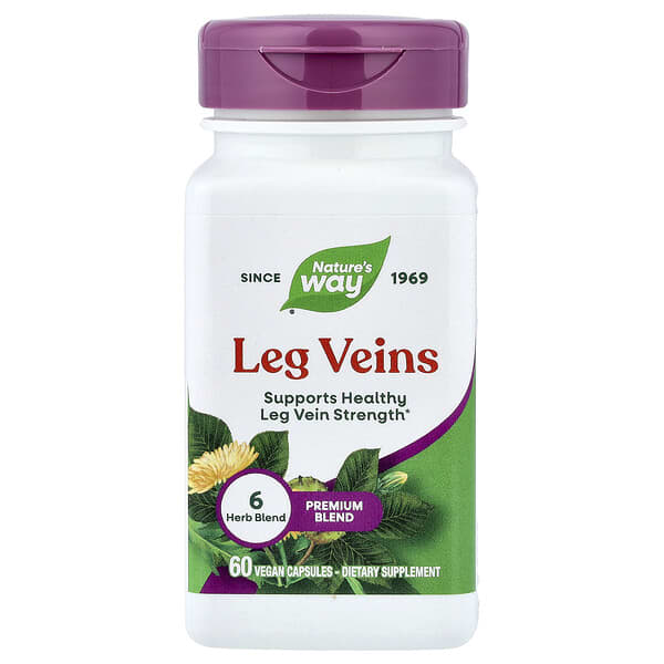 Leg Veins, 60 Vegan Capsules