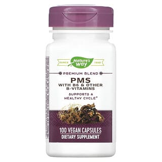 Nature's Way, PMS with B6 & Other B-Vitamins, 100 Vegan Capsules