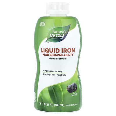 Nature's Way, Liquid Iron, Berry, 16 fl oz (480 ml)