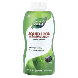Nature's Way, Жидкое железо, ягоды, 480 мл (16 жидк. унц.)