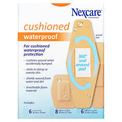 Nexcare Waterproof Design Adhesive Bandages Assorted Sizes (100 Count) – Clear, Hypoallergenic