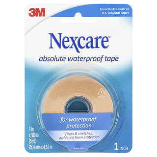 Nexcare, Absolute Waterproof Tape, Medium Hold, 180 in (5 yd)