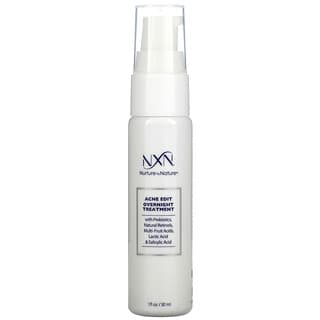 NXN, Nurture by Nature, Acne Edit, Tratamiento nocturno para el acné, 30 ml (1 oz. líq.)