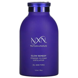 NXN, Nurture by Nature, Glow Remedy, Exfoliante en polvo para hacer espuma, 35 ml (1,2 oz. Líq.)