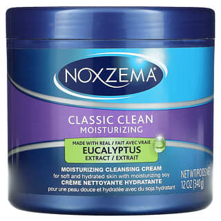 Noxzema, Classic Clean, Увлажняющий очищающий крем, эвкалипт, 12 унций (340 г)