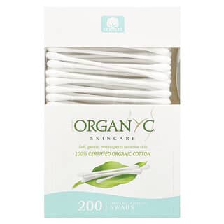 Organyc, Organic Cotton Swabs, 200 Swabs