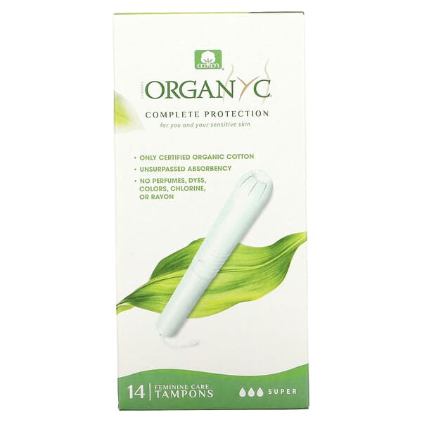 Organyc, オーガニック Tampons、 14 スーパー吸収Tampons