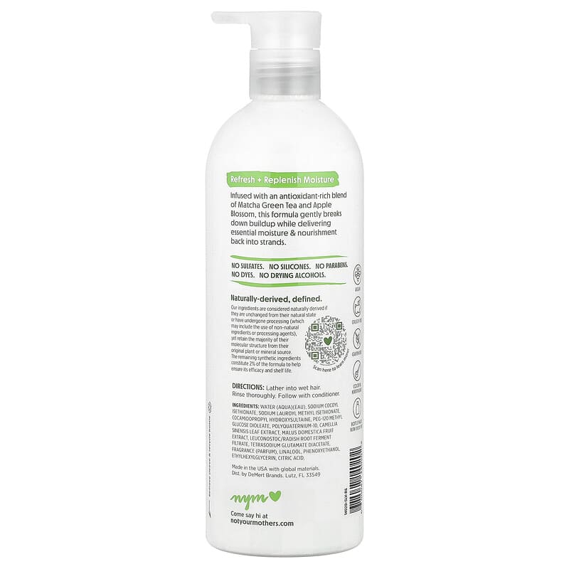 Daily Nutrition Shampoo, Matcha Green Tea & Apple Blossom, 15.2 fl