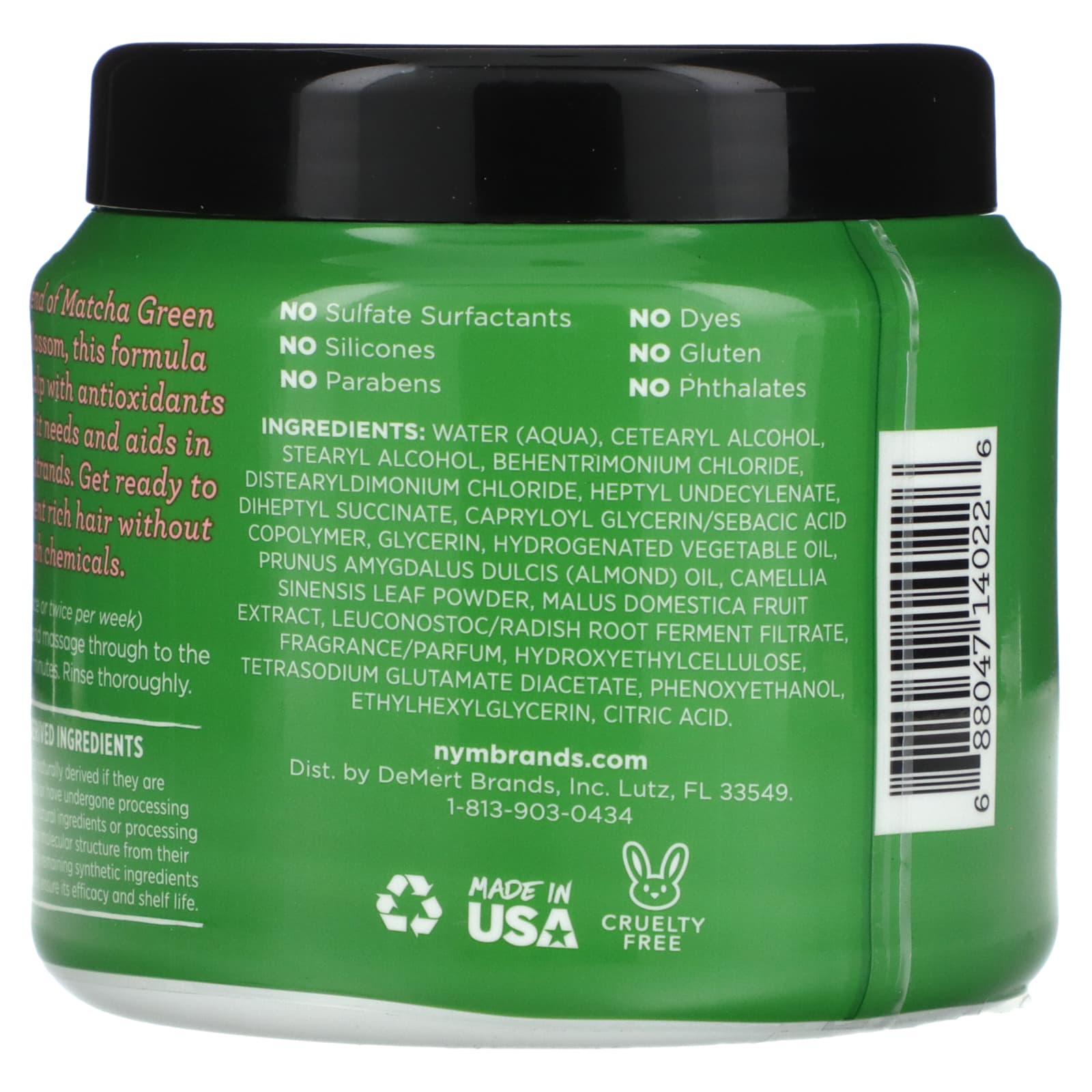 Not Your Mother's, Ultimate Nutrition Butter Masque, Matcha Green Tea