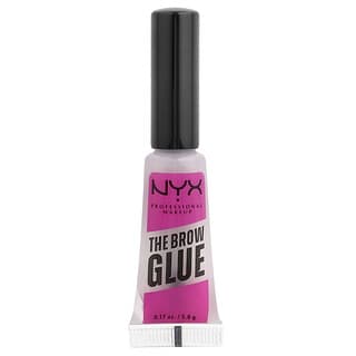 NYX Professional Makeup, Kaş Yapıştırıcısı, Anında Kaş Şekillendirici, 01 Şeffaf/Şeffaf, 0,17 oz (5 g)