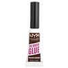 NYX Professional Makeup, The Brow Glue, 인스턴트 브로우 스타일러, 03 미디엄 브라운, 5g(0.17oz)