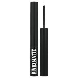 NYX Professional Makeup, Żywy matowy eyeliner w płynie, 01 czarny, 2 ml