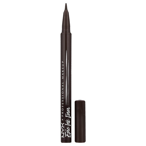 NYX Professional Makeup, 워터프루프 에픽 잉크 라이너, 04 밀크 초콜릿, 1ml(0.03fl oz)
